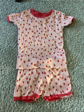 LAKE kids strawberry pajamas
